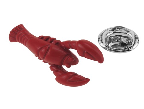 1861-12/TP Enamel Lobster Lapel Pin