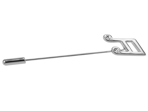 1864-11R/LP Silver Music Note Lapel Pin
