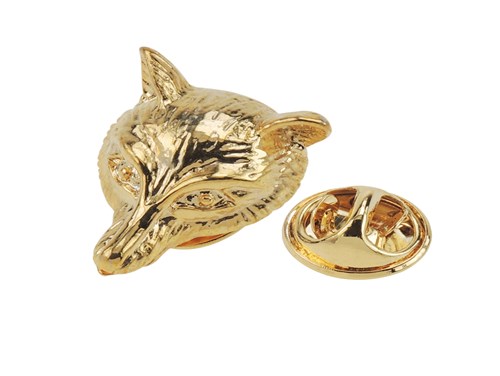 TP57-14R Silver Animal Fox Lapel Pin