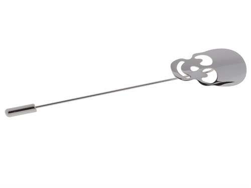 TN-2070R Long Needle Skull Lapel Pin
