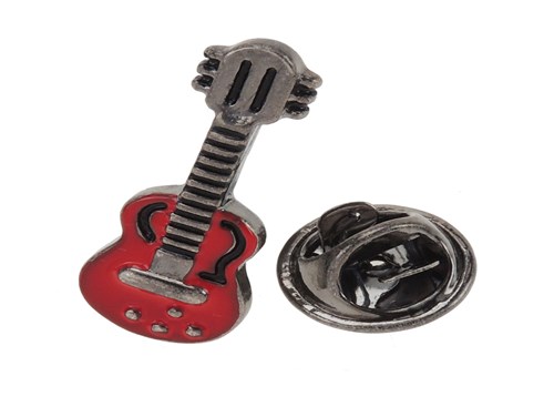 TP1-10R Red Guitar Lapel Pin TP1-10R Red Guitar Lapel Pin