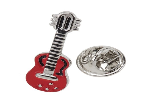 TP1-10R Red Guitar Lapel Pin TP1-10R Red Guitar Lapel Pin