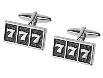 Lucky Sevens Slot Machine Cufflinks