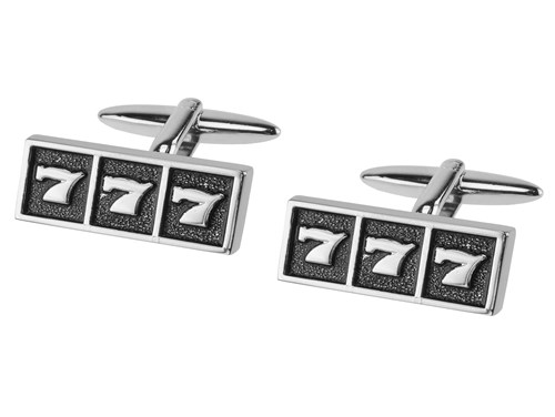 TN-1217R Lucky Sevens Slot Machine Cufflinks