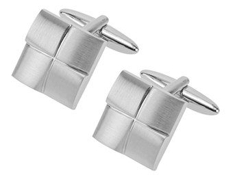 Silver Four-Square Cufflinks