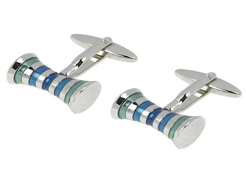269-3R Stylish Blue Enamel Cufflinks 269-3R Stylish Blue Enamel Cufflinks