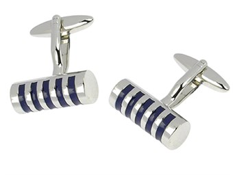 Blue Cylinder Cufflinks