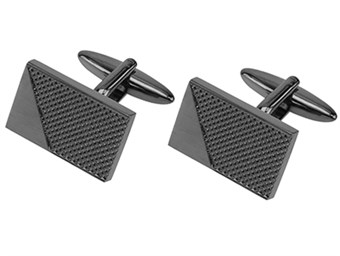 Textured Cufflinks Black
