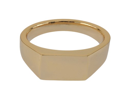 R00008G Simple Gold Mens Ring