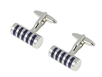Blue Cylinder Cufflinks