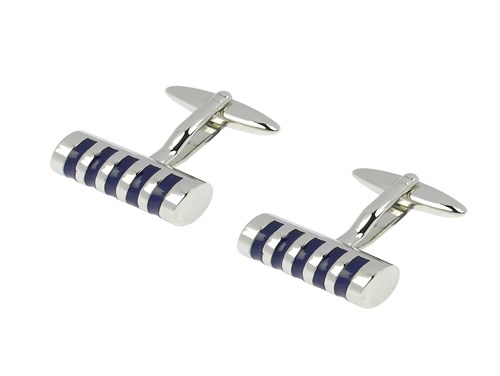 301-4R Blue Cylinder Cufflinks 301-4R Blue Cylinder Cufflinks