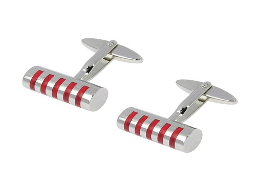 301-4R Blue Cylinder Cufflinks