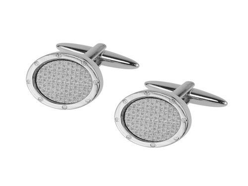 64-27R #702 Classic Silver Round Cufflinks 64-27R #702 Classic Silver Round Cufflinks
