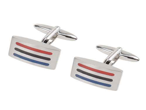 612-17R1 Corlorful Striped Cufflinks