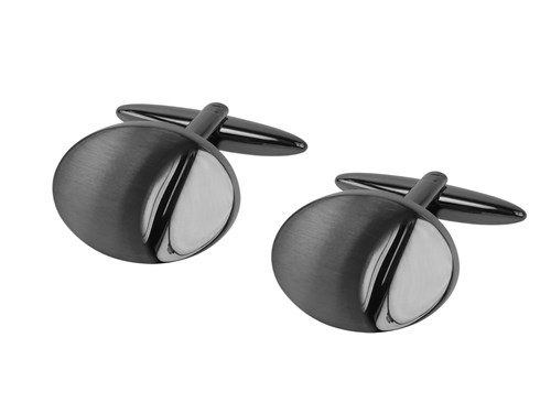 Shiny Brush Rhodium Cufflinks Shiny Brush Rhodium Cufflinks