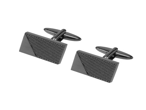 652-5GM2 Textured Cufflinks Black 652-5GM2 Textured Cufflinks Black