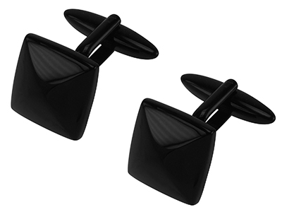 1476-20E Black Pyramid Peak Cufflinks