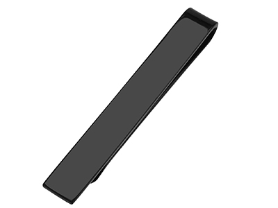 TN-2961E 3 Size Black Blank Tie Bar