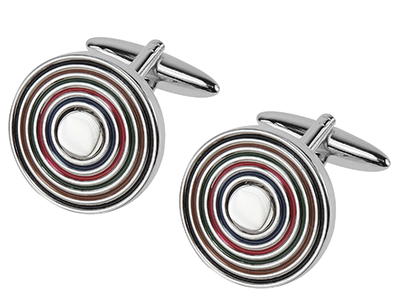 662-5R Multi Color Rainbow Cufflinks