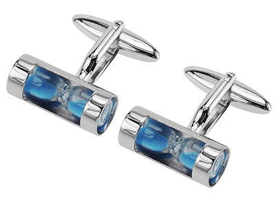 Blue Hourglass Cufflinks