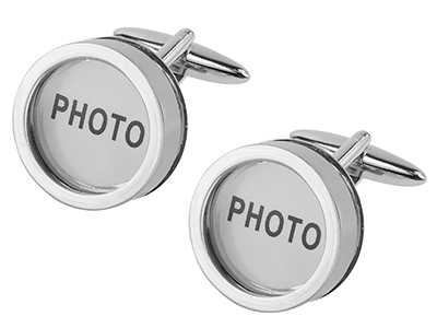 243-30R Personalized Photo Cufflinks