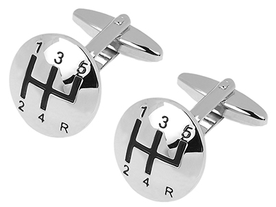 161-19R Gear Stick Cufflinks