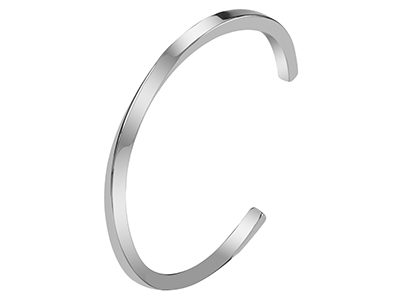 SSB0065R Stainless Steel Twisted Bangles
