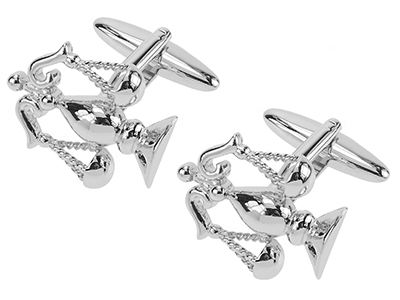 1863-13R Scales of Justice Cufflinks