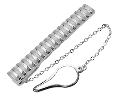 TN-2322R1 Gentlemen Tie Clip with Chain