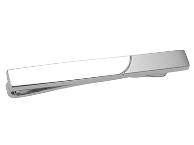Metal Shiny and Brushed Tie Bar