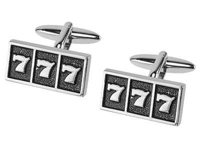 TN-1217R Lucky Sevens Slot Machine Cufflinks