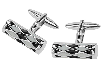 Shirt Enamel Cylinder Cufflinks