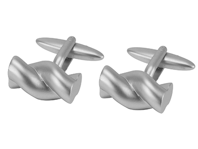 Gent Silver Matt Cufflinks