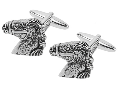 1868-9R Horse Head Cufflinks