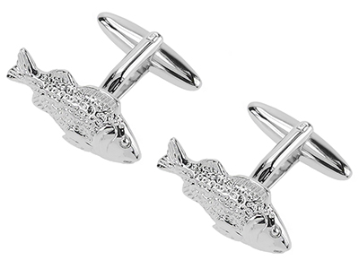 1865-10R Fish Cufflinks