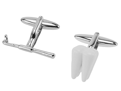 641-17R Teeth Dentist Cufflink