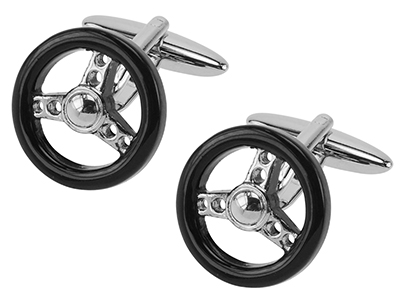 650-18R Steering Wheel Cufflinks