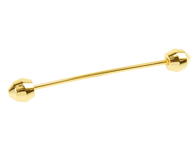 TN-2033G Mens Brass Collar Pin
