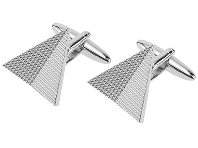 Textured Triangle Cufflinks