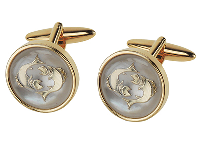 Twelve Constellations Pisces Cufflinks