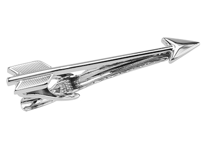 Silver Arrow Tie Clip