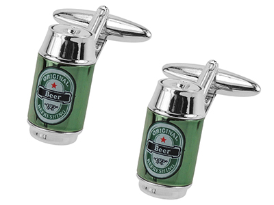 642-8R Beer Can Cufflinks