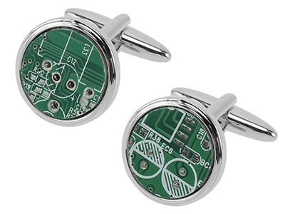 650-13R Computer Circuit Board Cufflinks