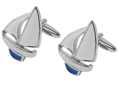 Nautical Sail Boat Cufflinks