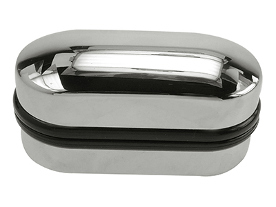 Shiny Chrome Cufflinks Box