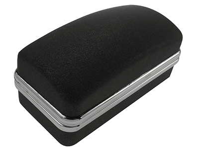 Black Plastic Cufflinks Box