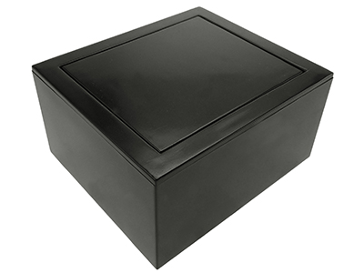 Plastic Matt Black Cufflinks Gift Box