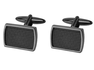 Textured Gun Metal Cufflinks