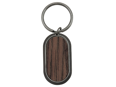 Antique Wood Key Chain