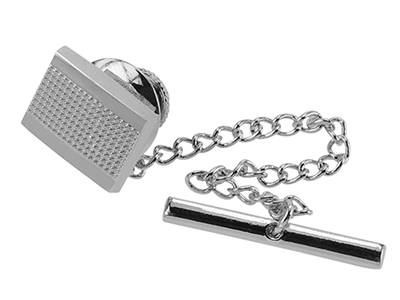 TP5-10R Classic Mens Tie Tack with Chain